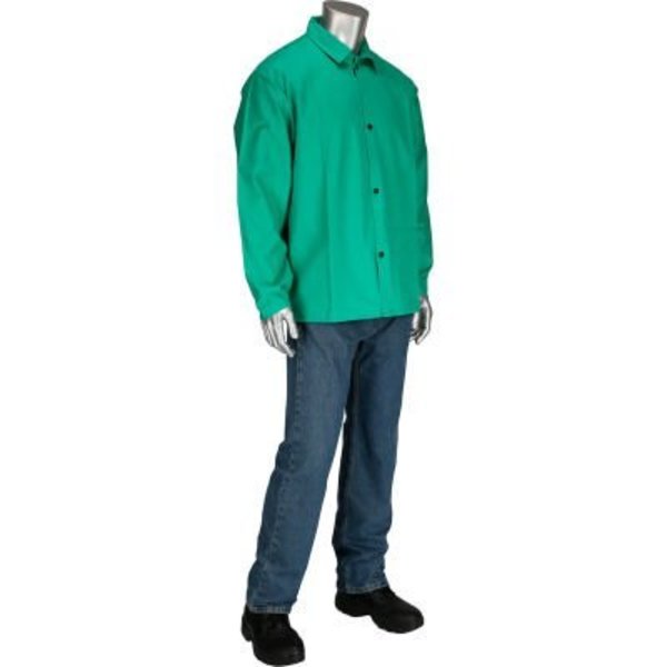 Pip Ironcat 30in FR Twill Cotton Jacket, 9oz, Green, 2XL 7040/2XL